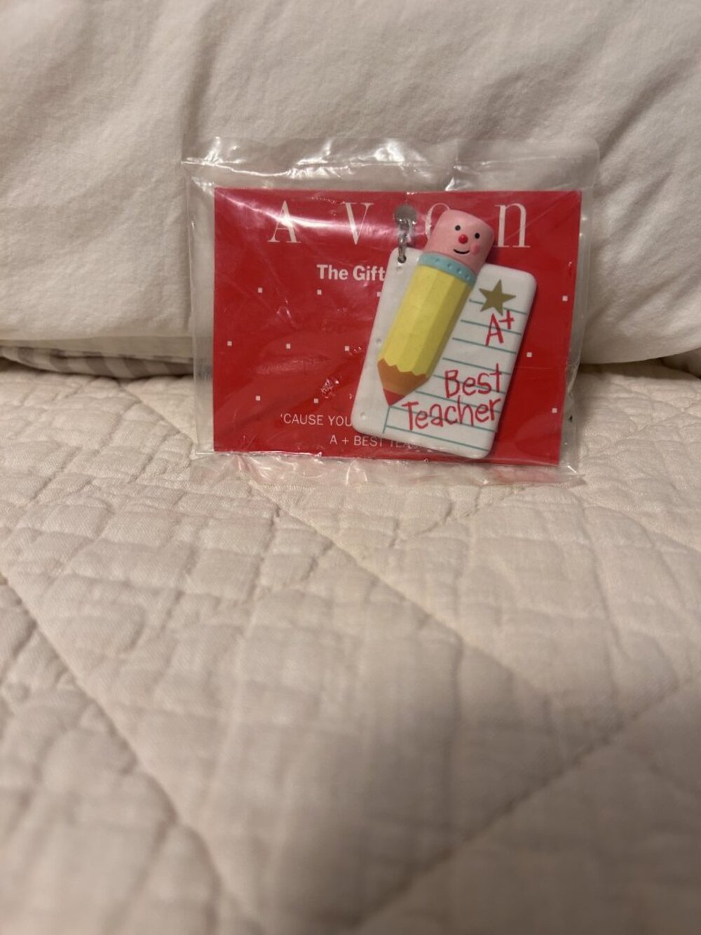 Vintage Avon "Best Teacher" keychain